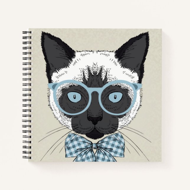 Carnet Mode Chat Siamese Smart (Devant)