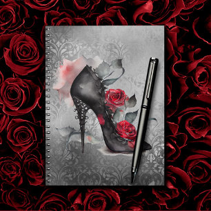 Carnet Mode gothique Spike Stiletto et Red Rose Splash