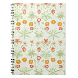 Carnet Modèle botanique vintage de marguerite de William