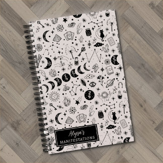 Carnet Modèle Céleste Personnalisé de Manifestation