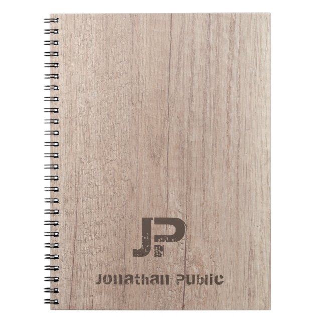 Carnet Modèle de monographie de bois Distorsion Nom du te (Devant)