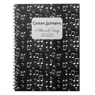 Carnet Modèle de notes de musique personnalisées