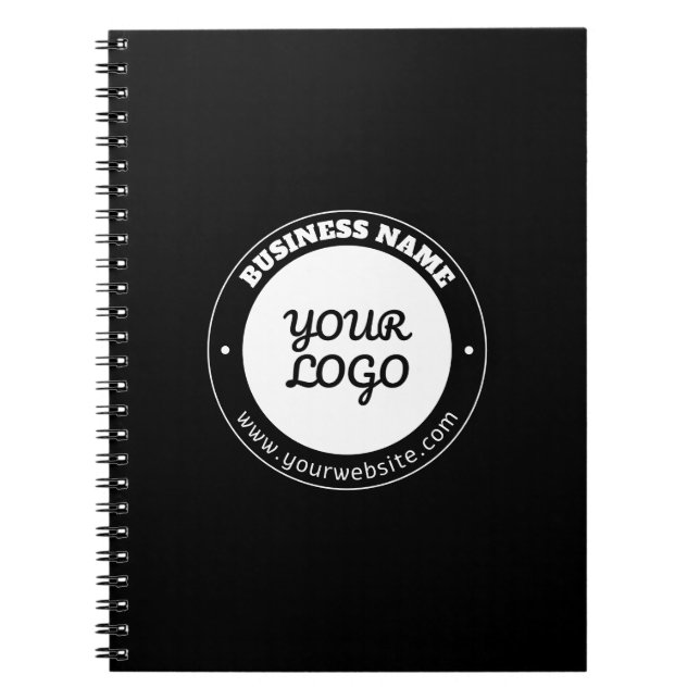 Carnet Modèle de texte circulaire modifiable et logo télé (Devant)