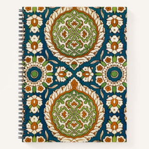 Carnet Modèle décoratif Vintage arabe floral