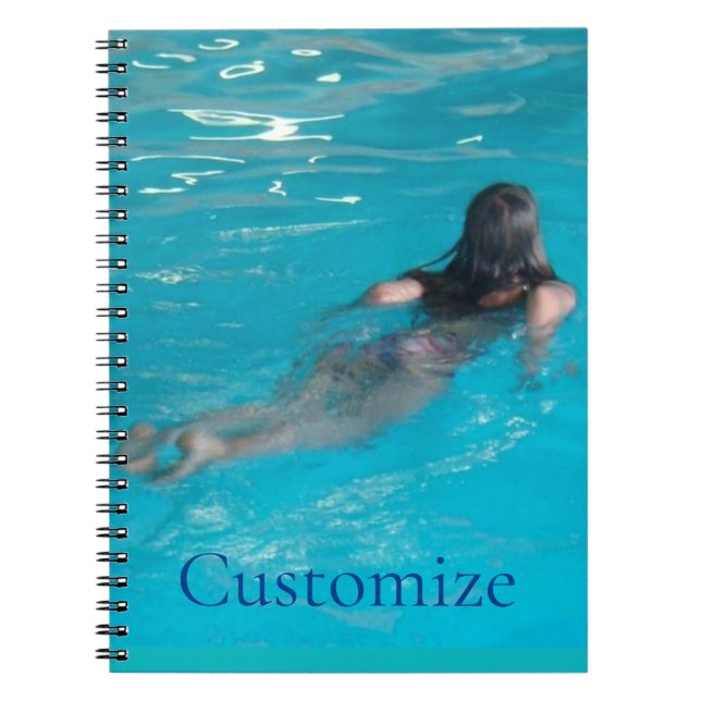 Carnet Modèle féminin natation Thunder_Cove (Devant)