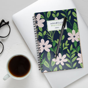Carnet Modèle floral contemporain