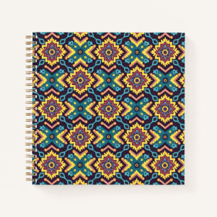 Carnet Modèle floral géométrique Aztec