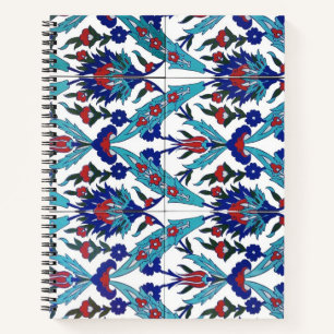 Carnet Modèle floral turc Iznik