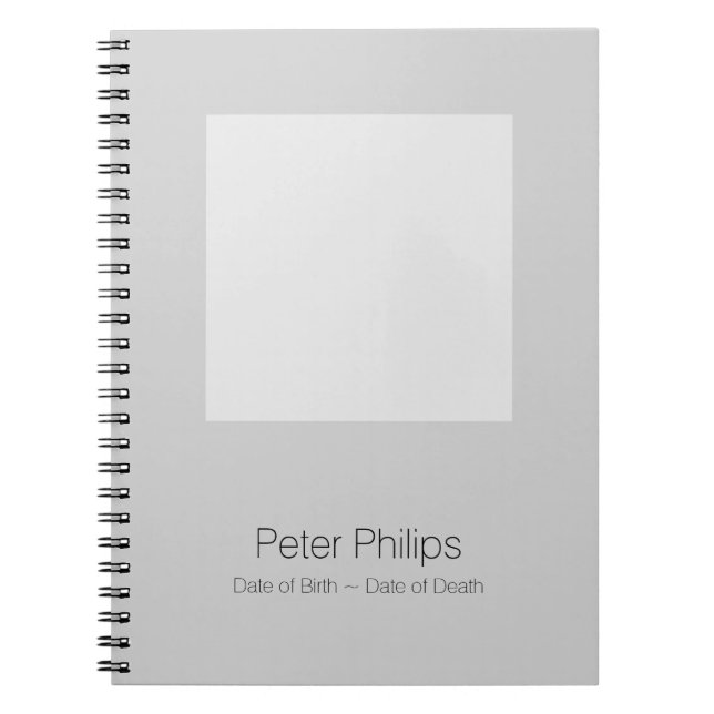 Carnet Modèle Funeral Guest Book - Ajouter image préférée (Devant)