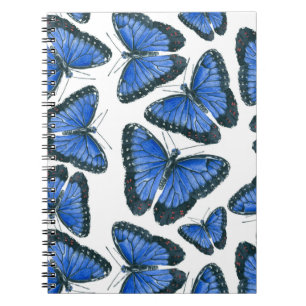 Carnet Modèle motif de papillon bleu morpho