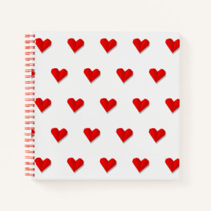 Carnet Modèle vectoriel d'origami à cœur d'amour