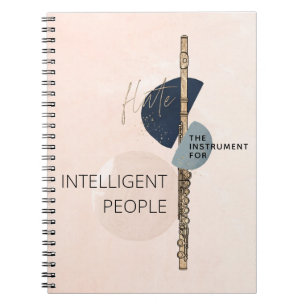 Carnet Modern Abstract Flute Quote Blush Pink & Navy