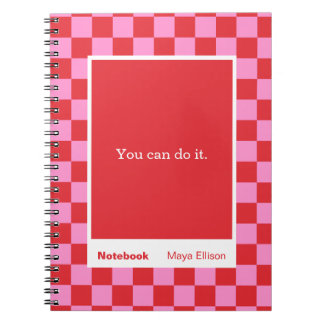 Carnet Modern Checkerboard Block Quote Classic