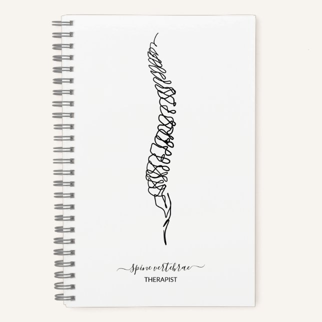 Carnet Modern Chiropractor Spine Massage Therapist Doctor (Recto)
