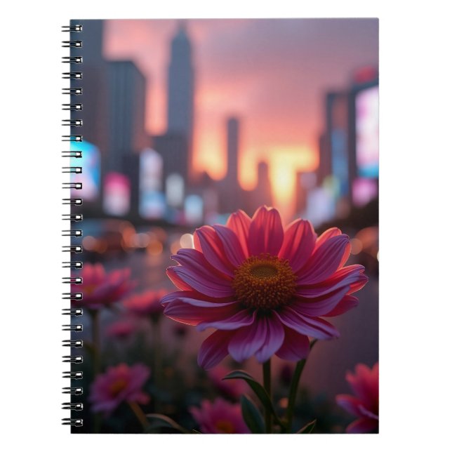 Carnet Modern Dusk Daisies (Devant)