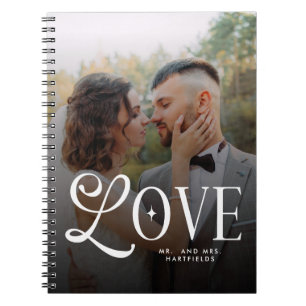 Carnet Modern Love Mariage personnalisé 2 Photos Couples