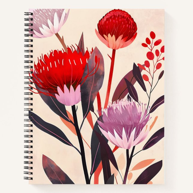 Carnet Modern Minimalist Boho Floral Botanical (Devant)