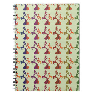 Carnet Moderne Abstrait Multicolor Tulip Design floral