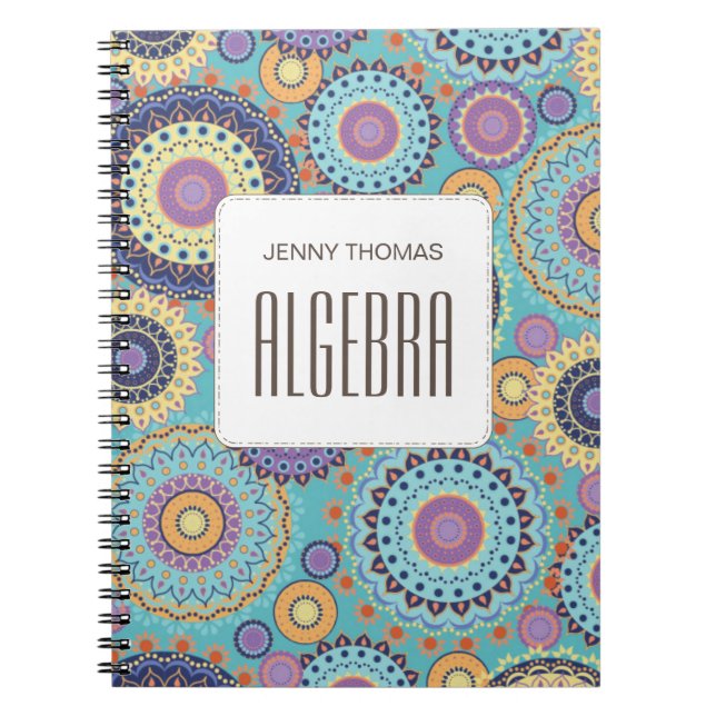 Carnet Moderne Chic Cute Trendy Colorful Classe Motif (Devant)