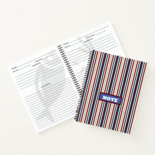 Carnet Moderne Chic rayé
