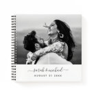 Moderne Elegant Calligraphie Photo Mariage invité