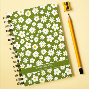 Carnet Moderne Flat Graphic Daisy Green