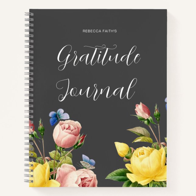 Carnet moderne Floral GratitudeJournal (Devant)