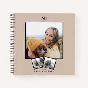 Carnet moderne Monogrammed 3 Photo