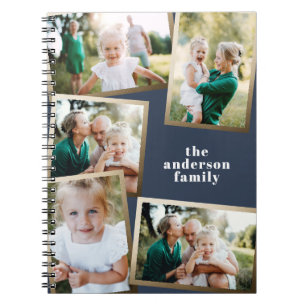 Carnet Moderne or multi photo famille style