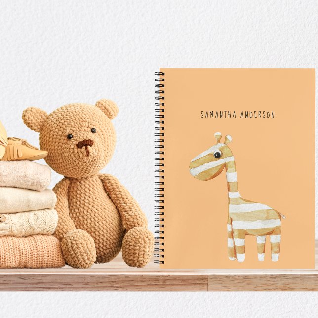 Carnet Moderne Pastel Orange Cadeau Bébé Pour Maman À Êtr (Créateur téléchargé)