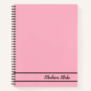 Carnet Moderne Pastel rose pâle