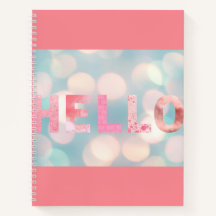 Moderne Rose rose Turquoise Hello