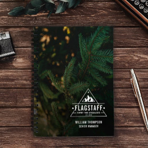 Carnet Moderne Rustique Masculin Montagne Arbre Arboriste
