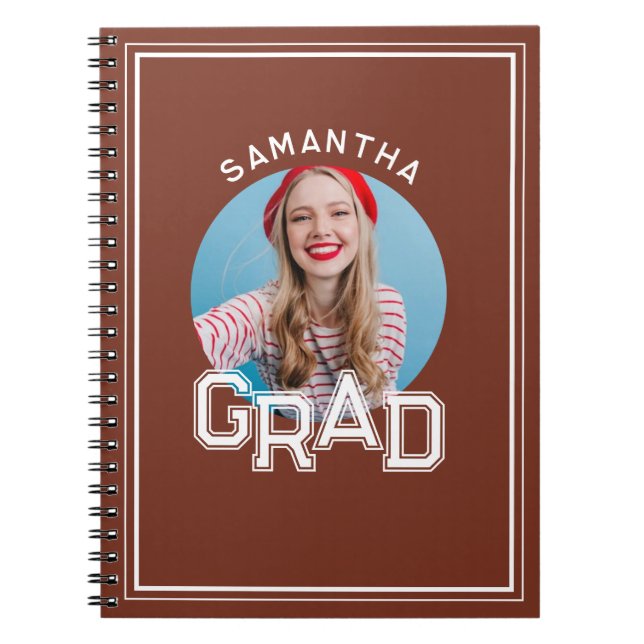Carnet Moderne Simple High School - Photo Graduation (Devant)