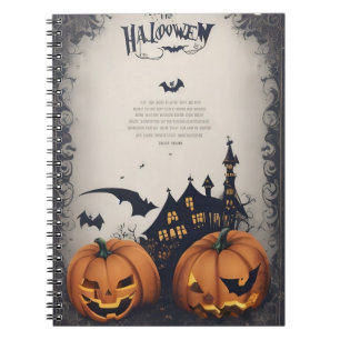 carnet moderne vintage halloween