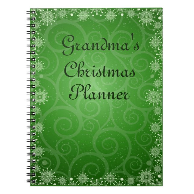 Carnet Modifier le texte Ajouter le nom Grand-mère Noël P (Devant)