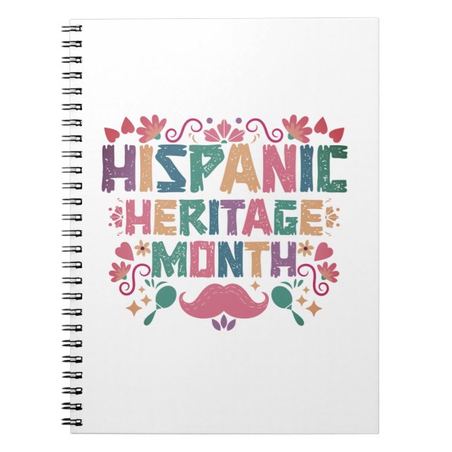 Carnet Mois du patrimoine hispanique Couleurs chaudes (Devant)