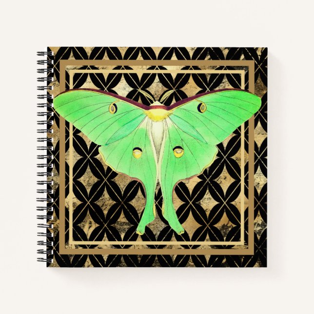 Carnet Mois Luna Vert (Devant)