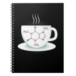 Carnet Molécule de caféine chimique