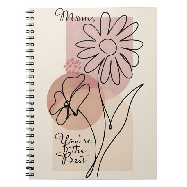 Carnet Mom, You’re the Best | Floral Line (Devant)