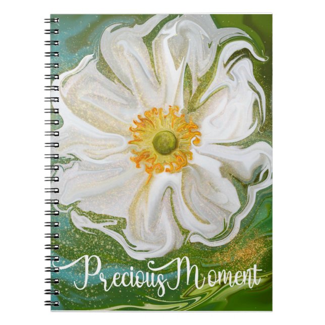 Carnet Moment précieux - Puissance de fleur de l'anémone (Devant)