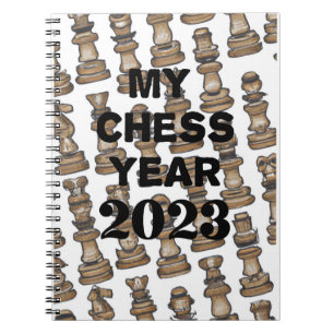 Carnet Mon année d'échecs 2023,