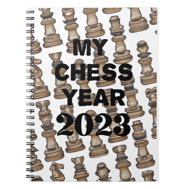Carnet Mon année d'échecs 2023, (Devant)