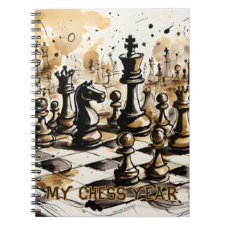 Carnet Mon année d'échecs 2025