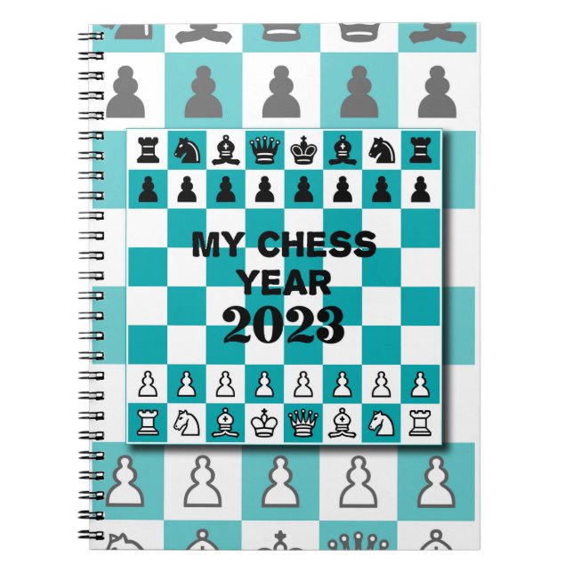 Carnet Mon année d'échecs 2025 (Devant)