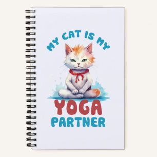 Carnet Mon Chat Est Mon Partenaire De Yoga - Adorable Méd