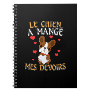 Carnet Mon chien a mangé mes devoirs - Citation pour appr