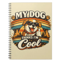 Mon chien pense que je suis cool, art rétro de chi