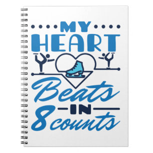 Carnet Mon coeur bat en 8 compteurs Patinage artistique