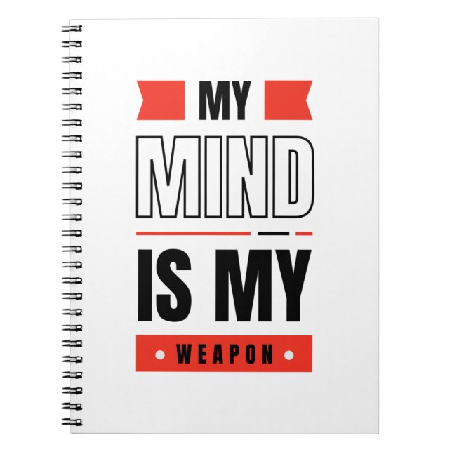 CARNET MON ESPRIT EST MON ARME (Devant)